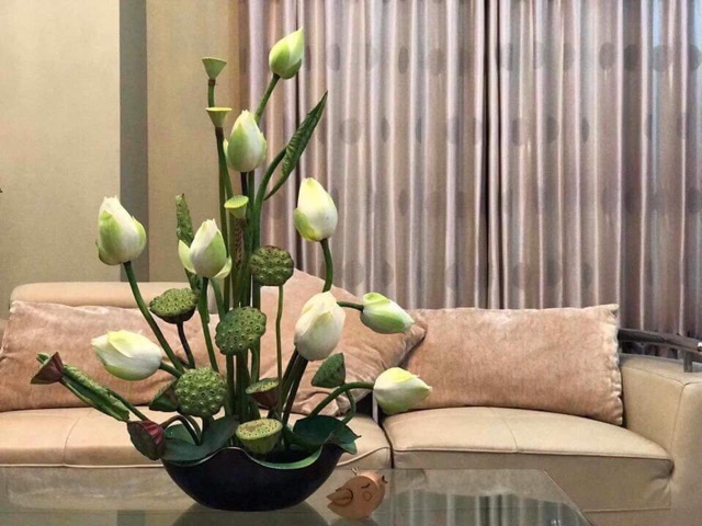 Bát thả hoa ban thần tài đường kính 19cm kèm chân đế 3