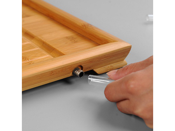 Khay đựng ấm chén tre mảnh 46cm 2