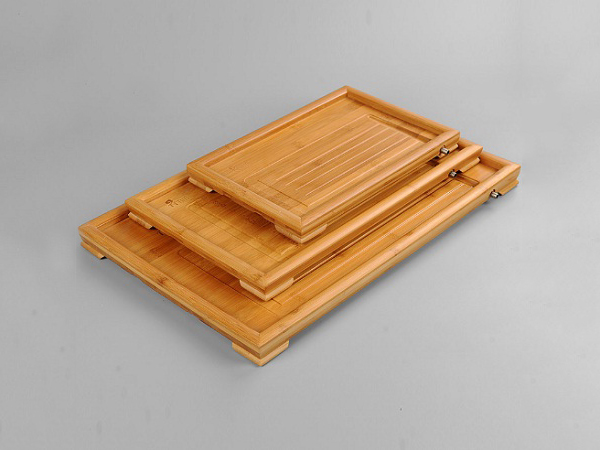 Khay đựng ấm chén tre mảnh 46cm 1