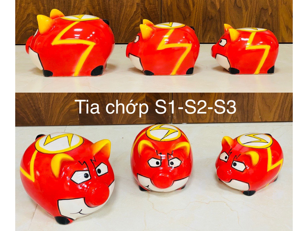 Heo đất bằng sứ Tia chớp S1 1