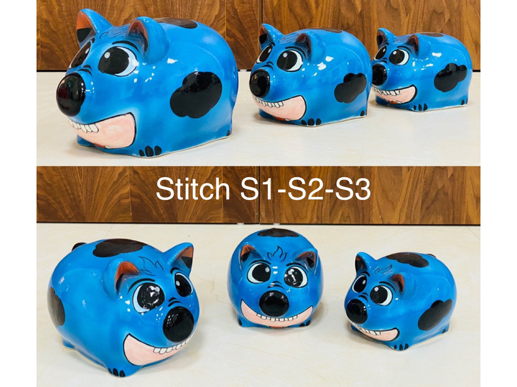 Heo đất gốm sứ Bát Tràng Stitch S1 1