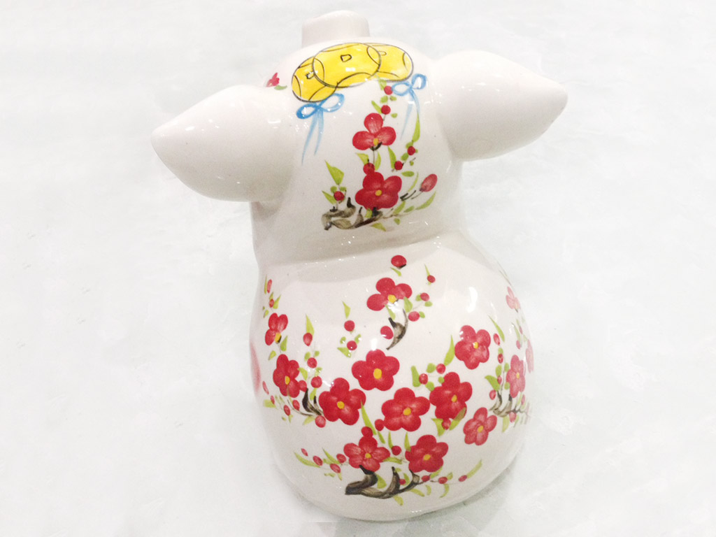 Lợn đất tiết kiệm dáng ngậm tiền 2