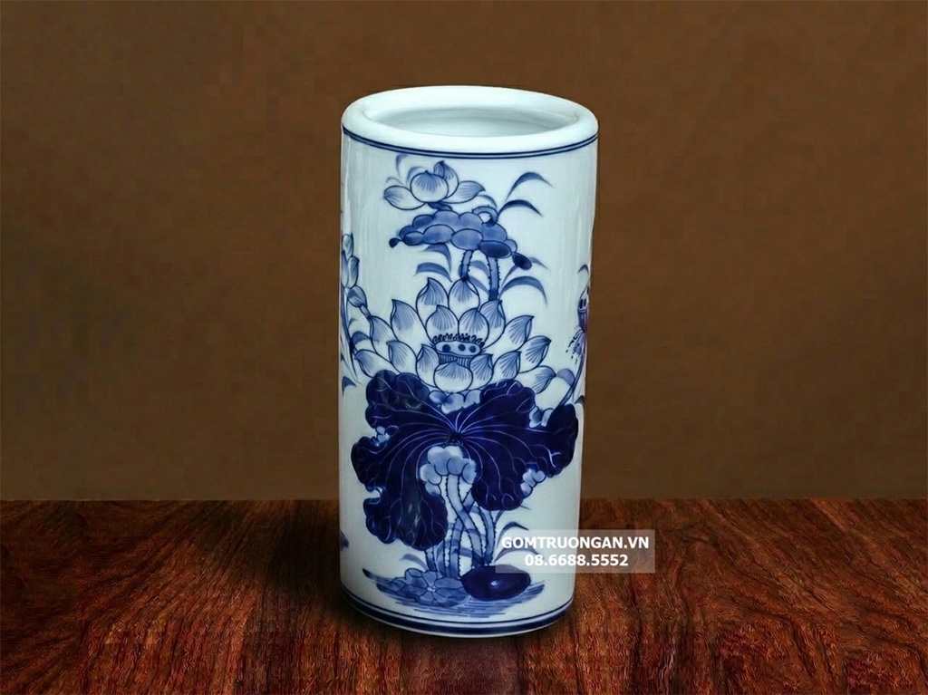 Ống hương men xanh ngọc Lộc Phát S4 1