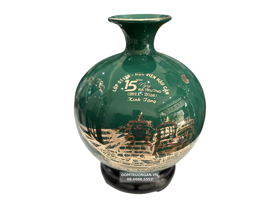 Bình hút lộc Thuận Buồm Xuôi Gió 25cm Học Viện Hậu Cần 1