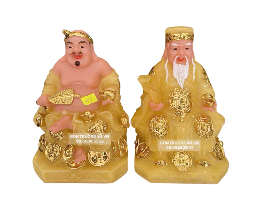 Tượng thần tài thổ địa màu vàng 20 1