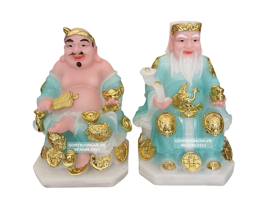 Tượng thần tài thổ địa màu xanh 20 1