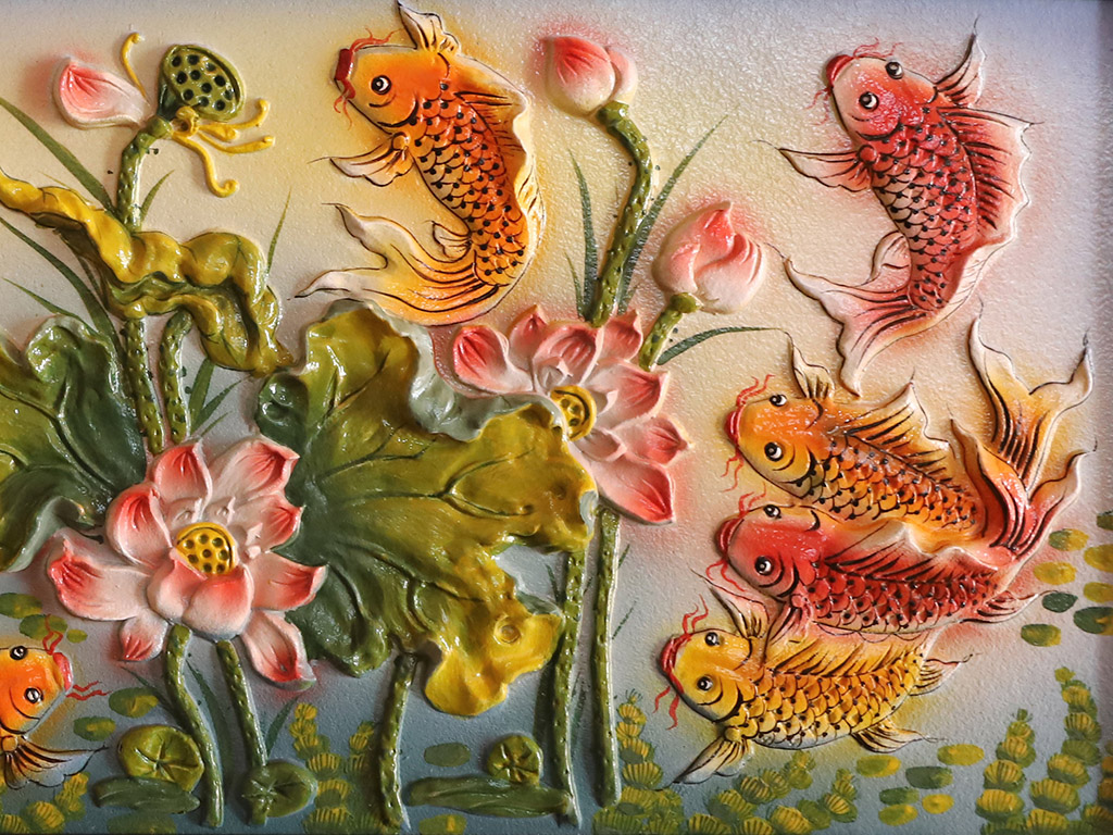 Tranh vẽ cá chép hoa sen là một tác phẩm nghệ thuật tuyệt đẹp, mang đến cho người xem cảm giác thanh thản, tĩnh lặng. Các nét vẽ và màu sắc trên bức tranh gợi lên vẻ đẹp dịu dàng và tinh tế của hoa sen và cá chép. Hãy cùng nhìn vào tranh vẽ này để tận hưởng những khoảnh khắc bình yên trong cuộc sống.