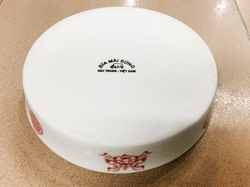 Đĩa mài sừng Bát Tràng đường kính 20cm 2