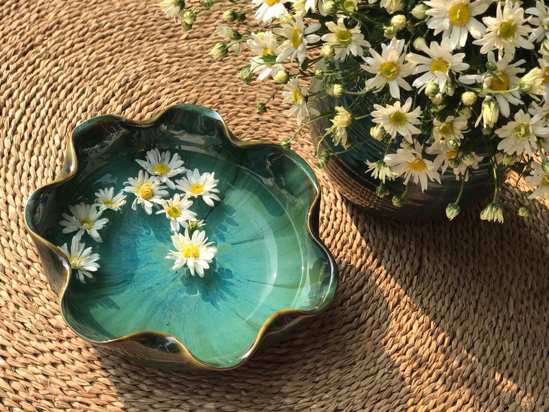 Bát nước minh đường tụ thủy men hỏa biến đường kính 28cm 3