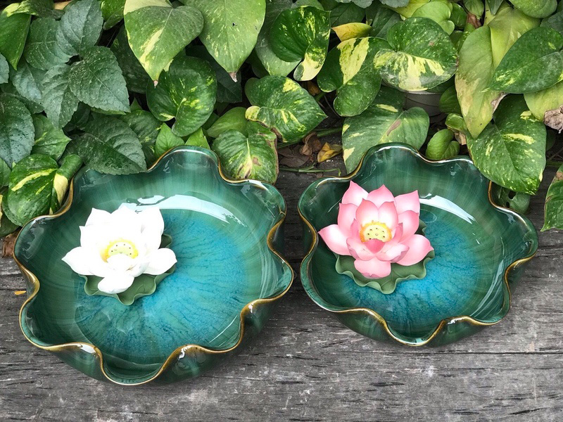 Bát nước minh đường tụ thủy men hỏa biến đường kính 28cm 5