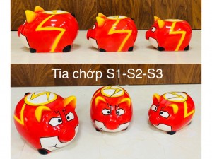 Heo đất bằng sứ Tia chớp S1