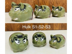 Heo đất bát tràng Hulk S1