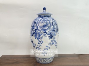 Lọ hoa decor men lam Chóe Ngàn Hoa Lửng