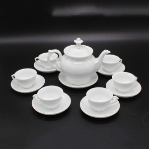 Ấm chén Bát Tràng in logo làm quà tặng mẫu 03