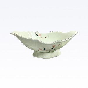 Bát đựng gà cúng vẽ hoa đào hồng