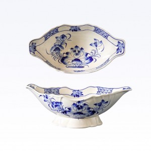 Bát đựng gà cúng vẽ hoa sen xanh