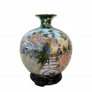 Bình hút tài lộc Thuận Buồm Xuôi Gió Phú Quý khung xanh