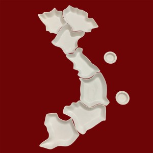 Bộ bát đĩa hình chữ S bản đồ Việt Nam size to