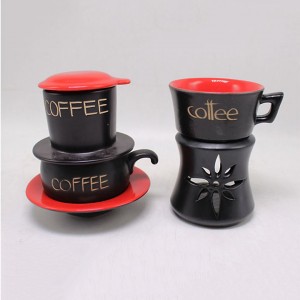 Combo Phin Cafe + Bếp đun màu đỏ