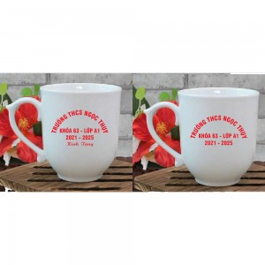 Ly sứ in logo Trường THCS Ngọc Thụy