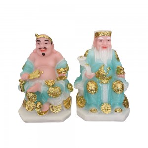 Tượng thần tài thổ địa màu xanh 20